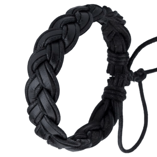 Bracelet en Cuir Tressé – Image 2