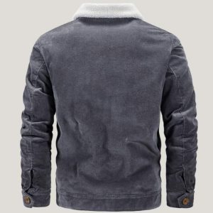 Veste Style Western en Velours Côtelé