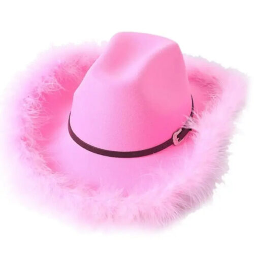 4d00d7dc-74fe-456f-8d5f-d72d188029af_1.jpg Chapeau de Cowboy Rose à Fourrure