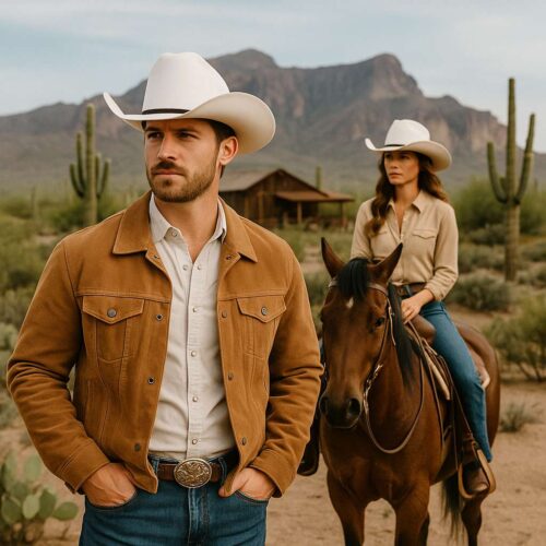 A_photograph_captures_a_Caucasian_cowboy_and_cowgi.jpg Chapeau Cowboy - SierraStyle