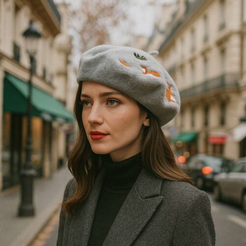 Béret Femme Coton - Motif