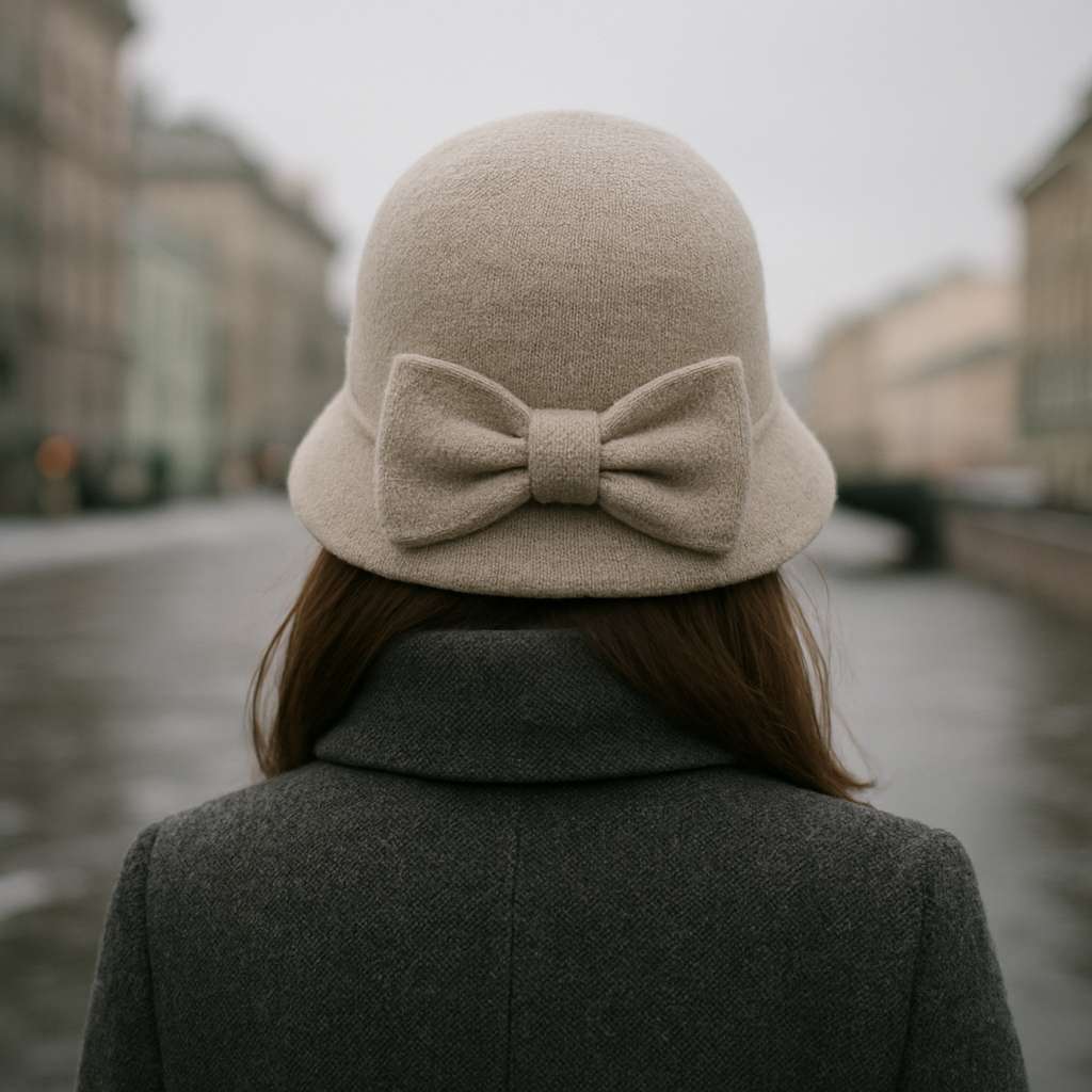 Chapeau Melon Cloche Femme Épais Hiver