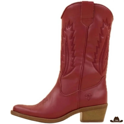BottesCowboyRougeFemme.jpg Bottes Cowboy Rouge Femme