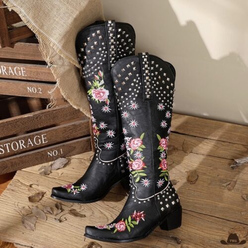 BottesInspirationWesternFemmeNoires.jpg Bottes Inspiration Western Femme