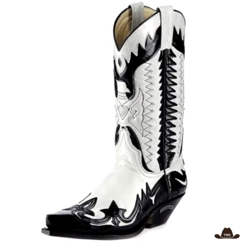 BottesWesternBlanchesetNoires.jpg Bottes Western Blanches et Noires