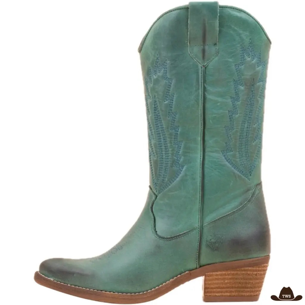 Bottes Western Bleues – Image 2