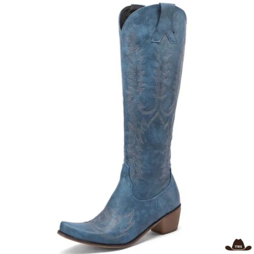 BottesWesternFemmeBleues.jpg Bottes Western Femme Bleues