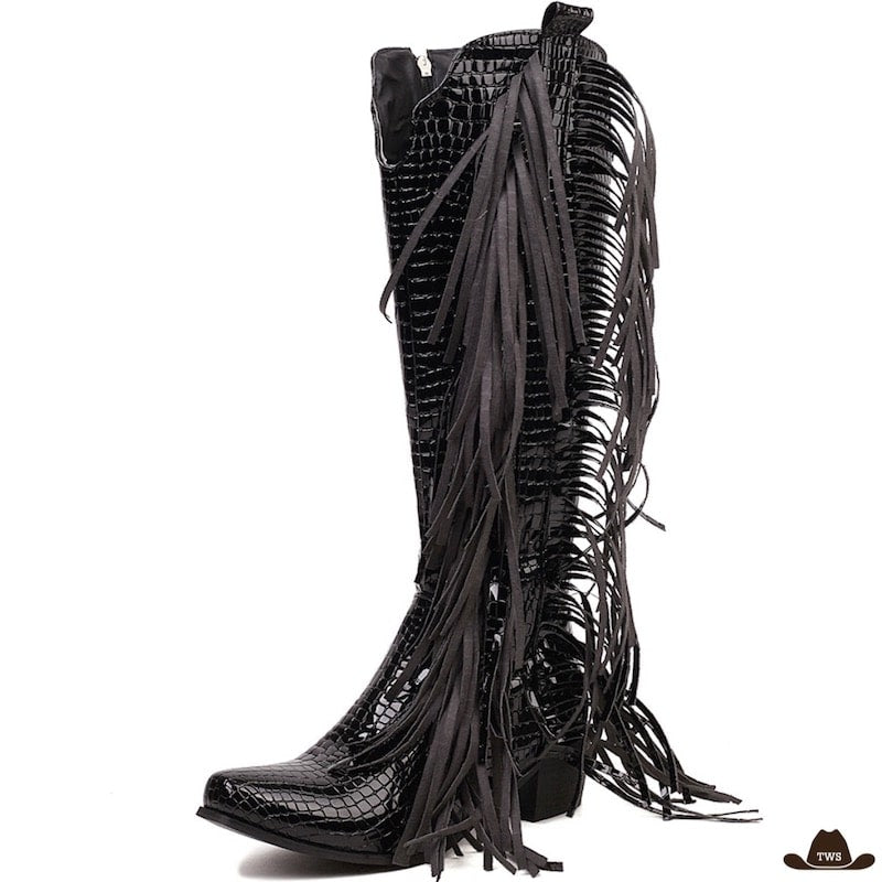 Bottes Western Femme Blanches – Image 3