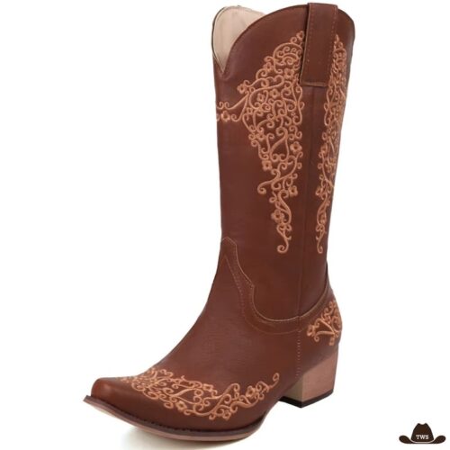 Bottes_Santiags_Femme_Marron.jpg Bottes Santiags Femme Marron