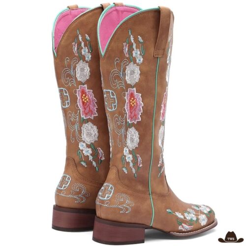 Bottes Femmes Style Cowboy