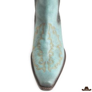 Bottes Cowboy Femme Turquoise