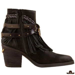 Bottines Western Femme Noires