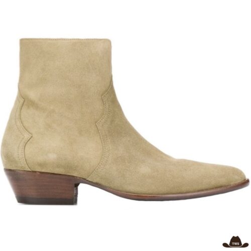 Bottines Beiges Camel Cowboys