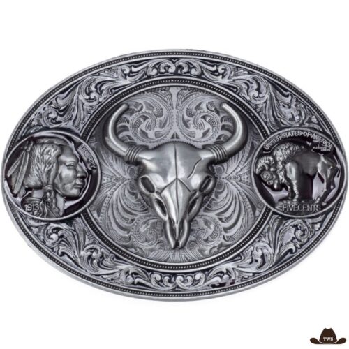 BoucledeCeintureWesternTaureauTetedeMort.jpg Boucle de Ceinture Western Taureau Tête de Mort
