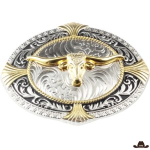 Boucle de Ceinture Western Homme Ovale
