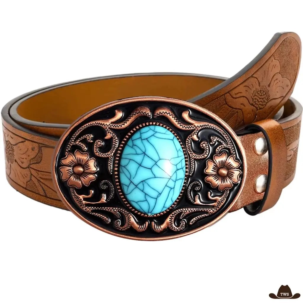 Ceinture de Western Marron Pour Femme – Image 2