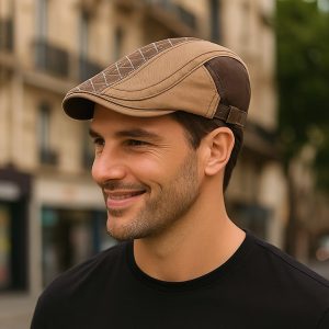 Béret Homme Bicolore en Coton
