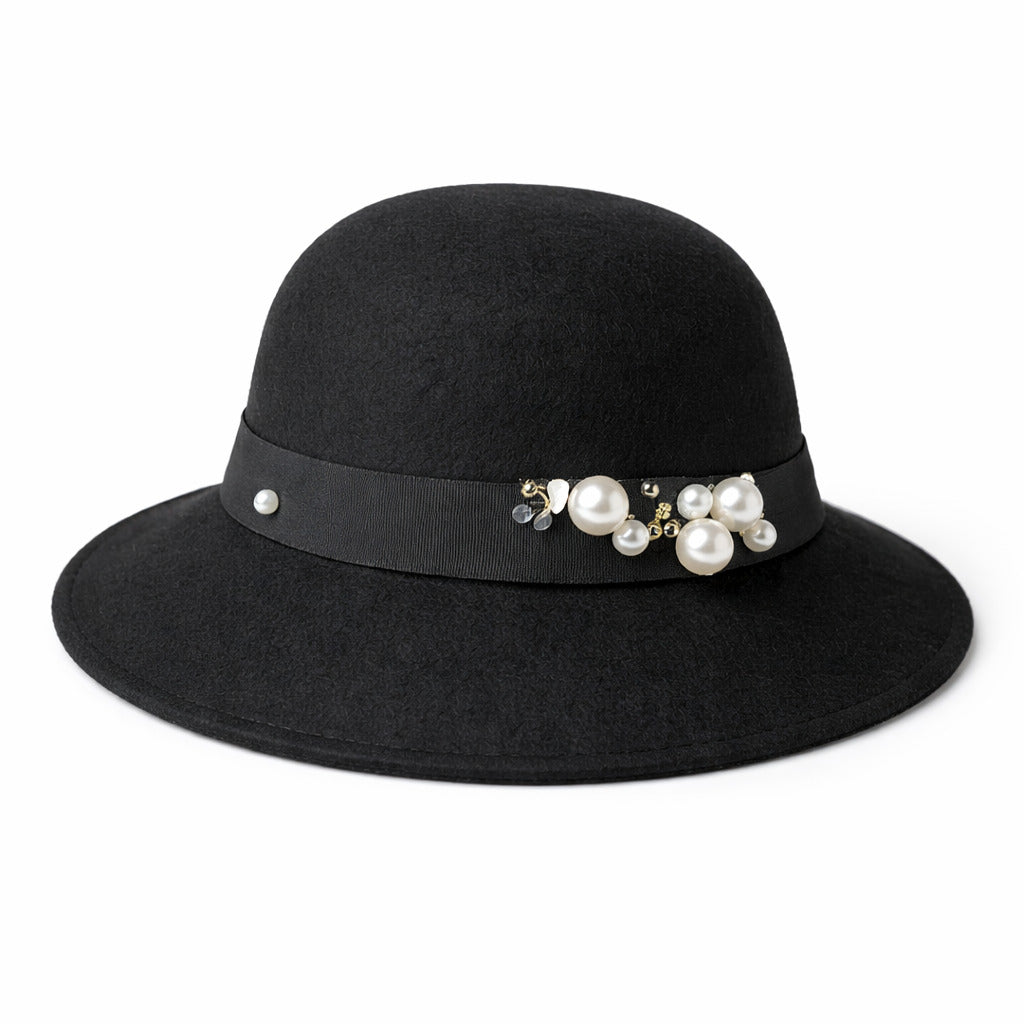 Chapeau Melon Cloche Femme - Perle – Image 2