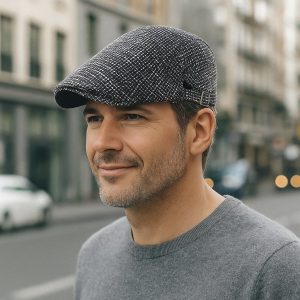 Béret Homme Vintage en Lin Léger - Glamberet