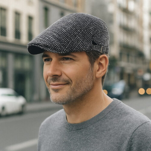 ChatGPTImage11juin2025_16_11_14.jpg Béret Homme Vintage en Lin Léger - Glamberet
