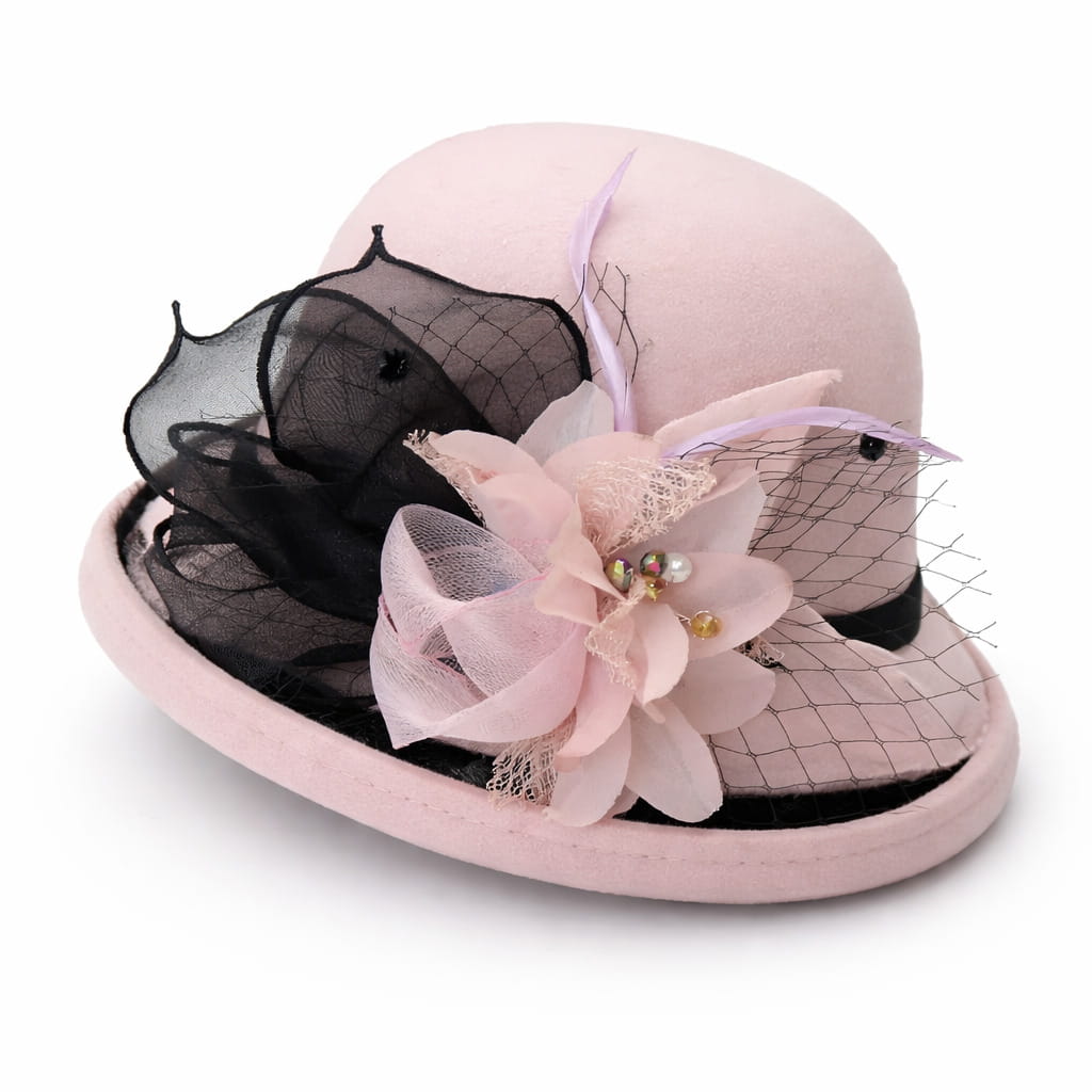 Chapeau Melon Cloche Femme à Fleur – Image 2