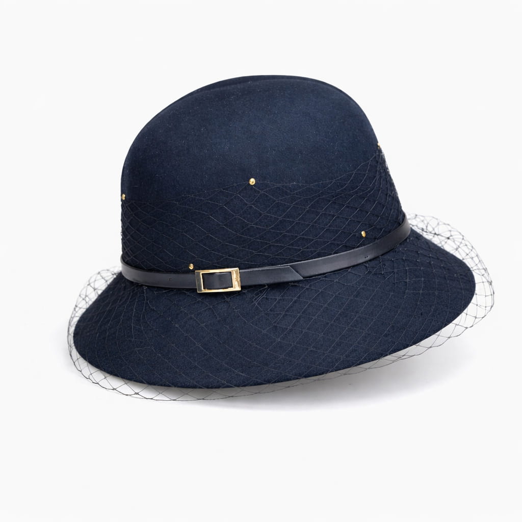 Chapeau Melon Cloche en Laine - Rétro – Image 3
