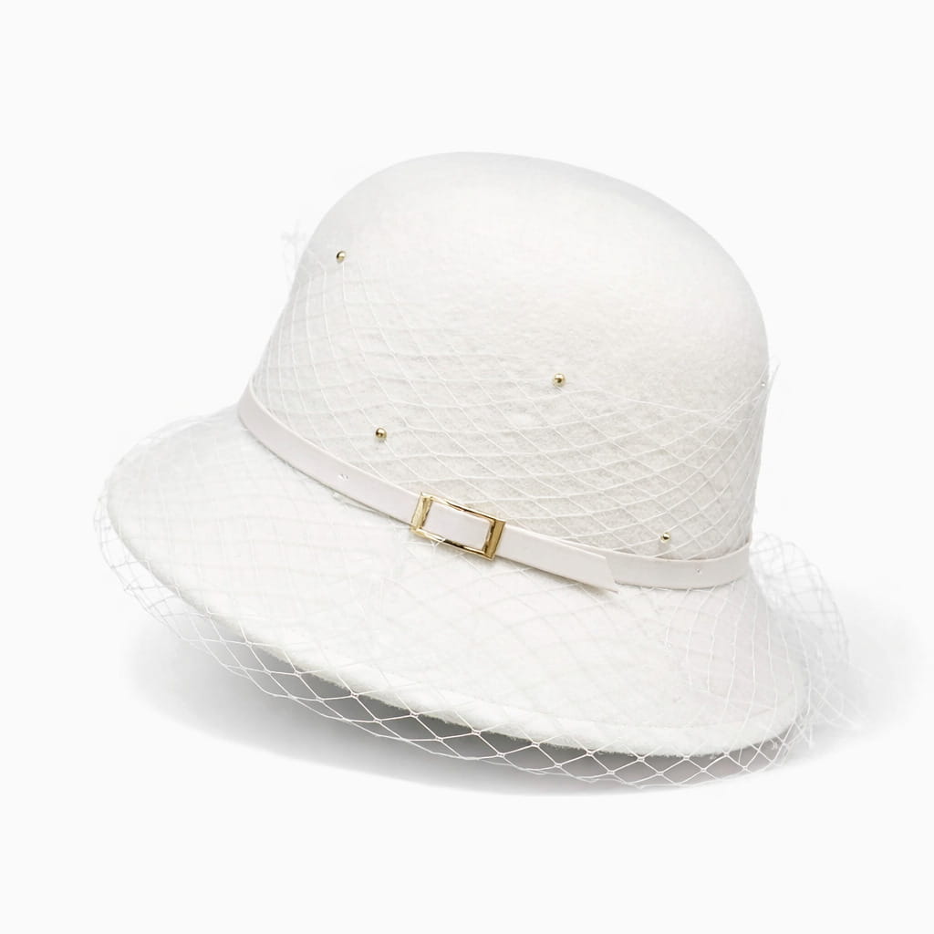 Chapeau Melon Cloche en Laine - Rétro – Image 4