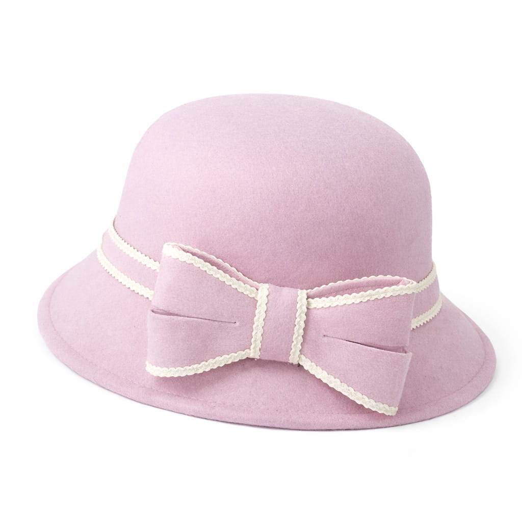Chapeau Melon Cloche Femme Noeud Hiver – Image 6