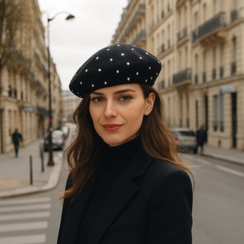 Béret Femme Scintillant Luxe