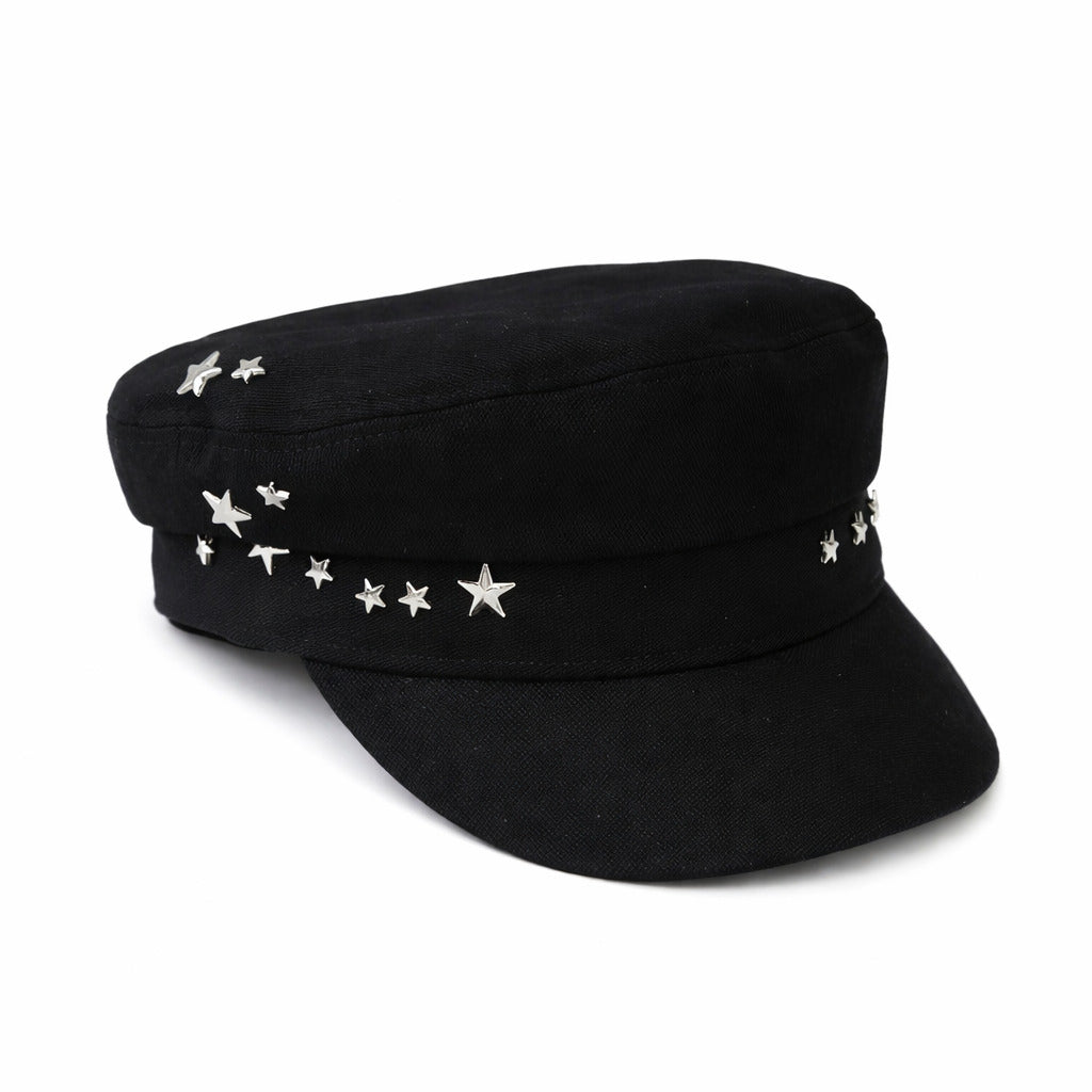 Béret Casquette Gavroche Femme Étoile Luxe – Image 6