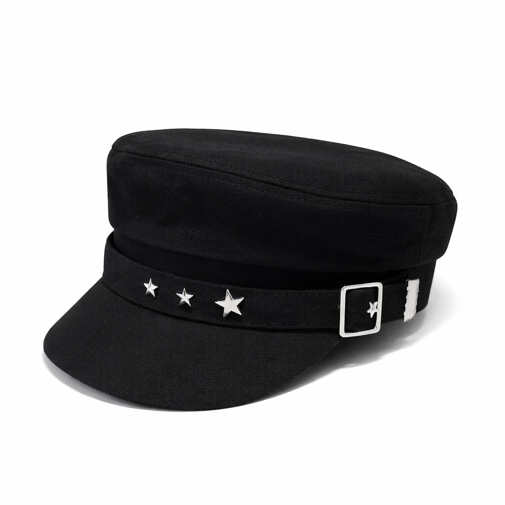Béret Casquette Gavroche Femme Étoile Luxe – Image 2