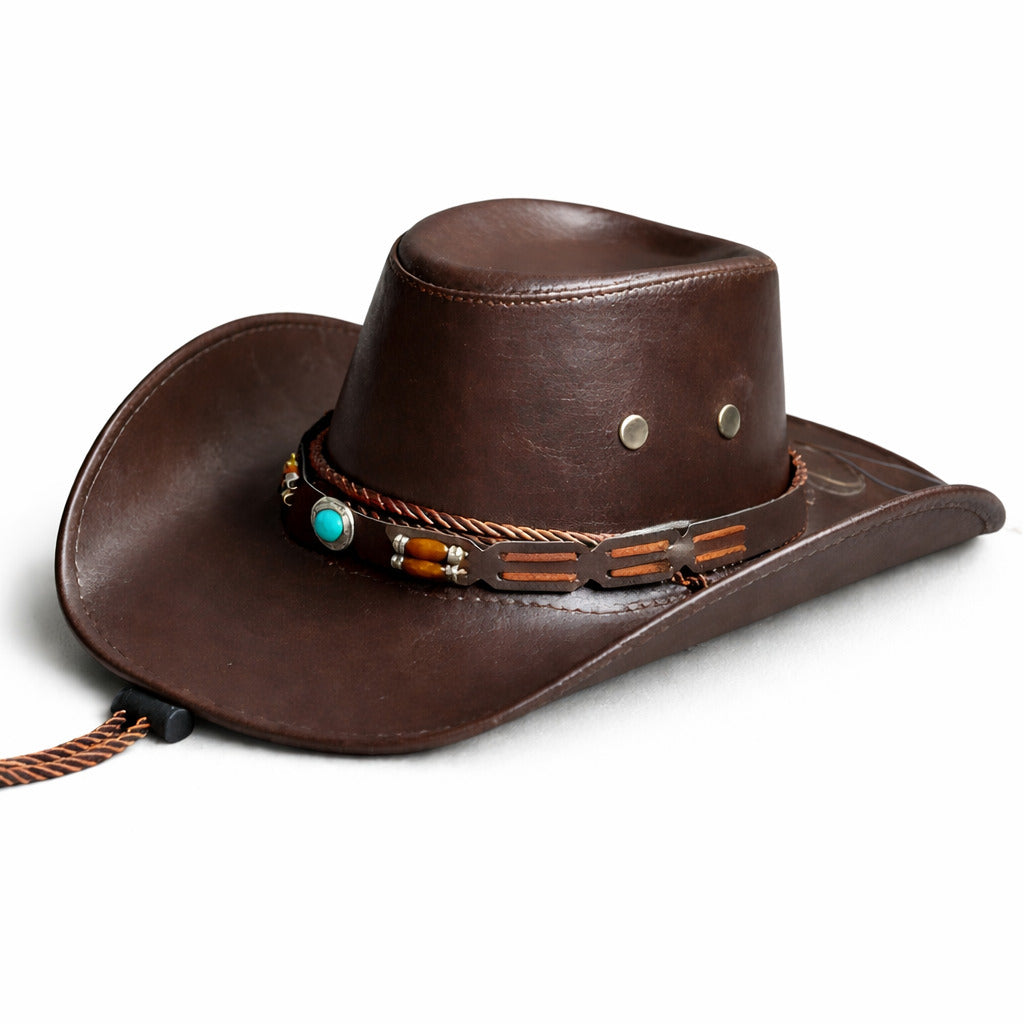Chapeau Cowboy Cuir - VaqueroVista – Image 4