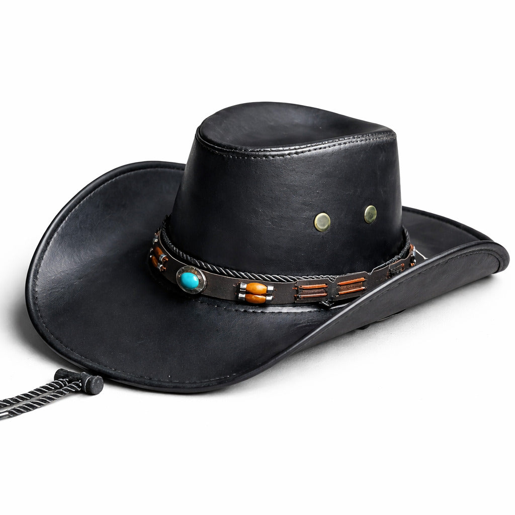 Chapeau Cowboy Cuir - VaqueroVista – Image 3