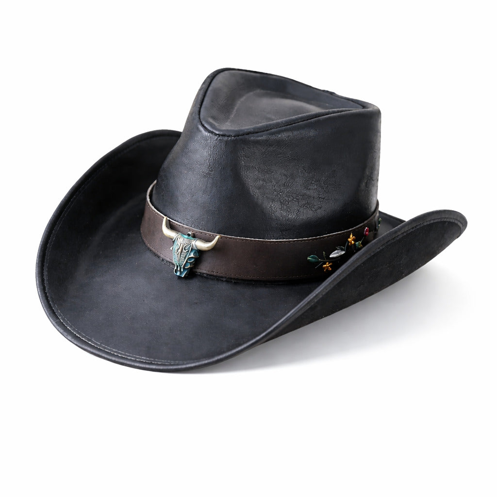 Chapeau Cowboy Véritable Cuir - FrontierFlair – Image 2