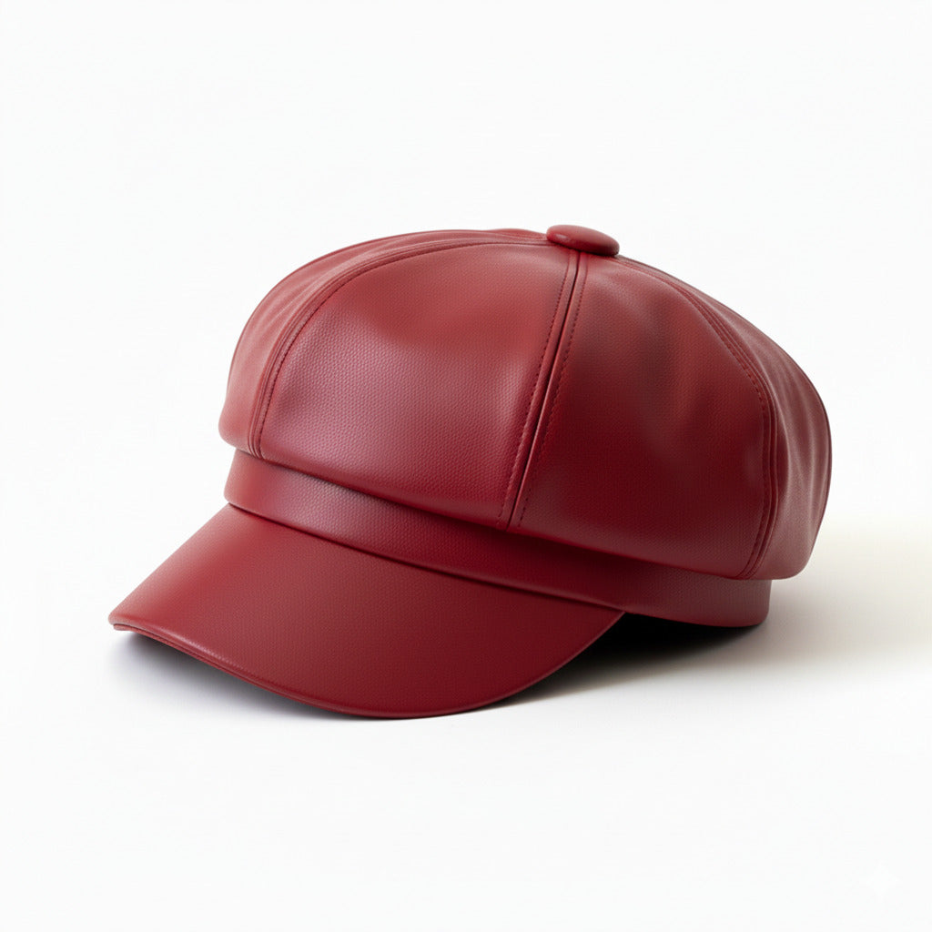 Casquette Gavroche Femme en Cuir - Chic – Image 5