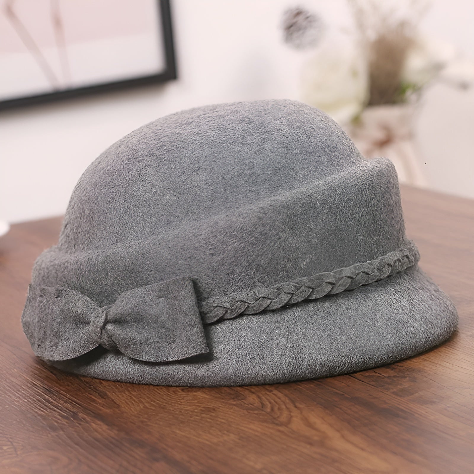 Chapeau en Laine Melon Cloche Femme - Casual – Image 5