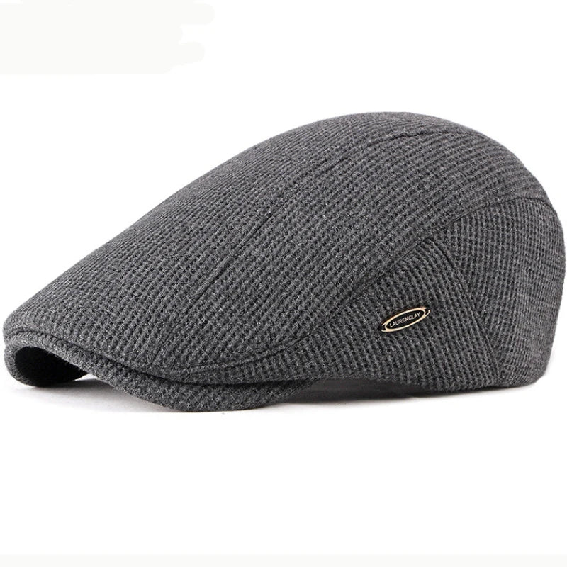Béret Homme Classique en Laine Texturée