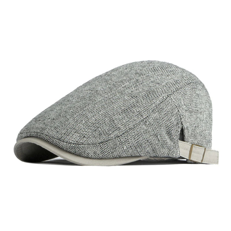 Béret Homme Chevron avec Sangle Ajustable – Image 3