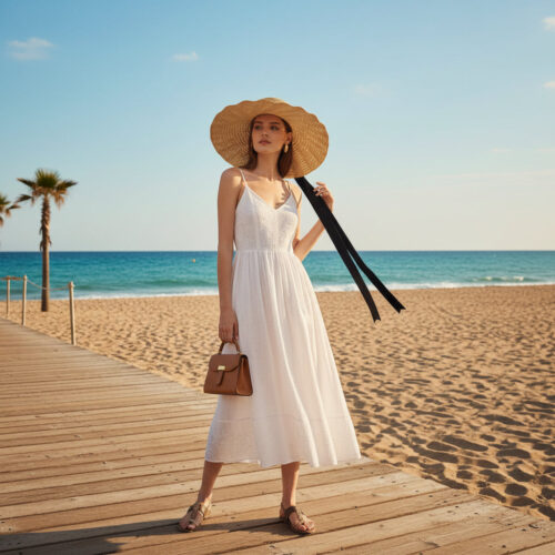Hd0f00c2d75d5418cbe035cbc83be87592_b0cb5ab9-3228-44ae-9a92-d51ee59c9a87.jpg Chapeau de Paille Femme – Bord Large Ondulé avec Cordons