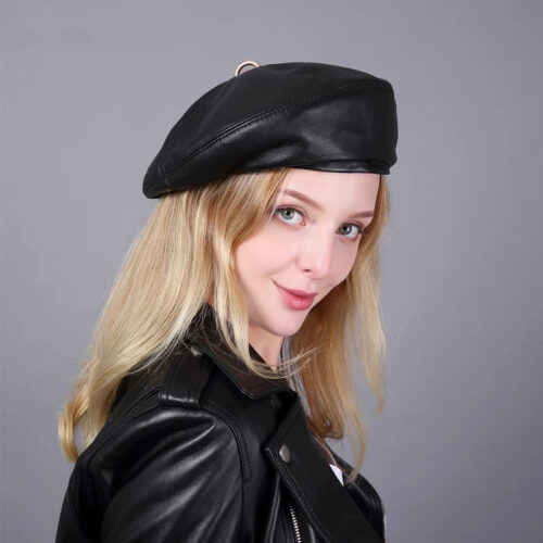 Heda0971a6e364ed99ec00262bffbaa27u.jpg Béret Femme Véritable Cuir 100%