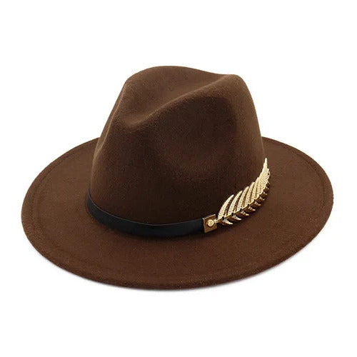 Chapeau Fedora Style British Plume – Image 4