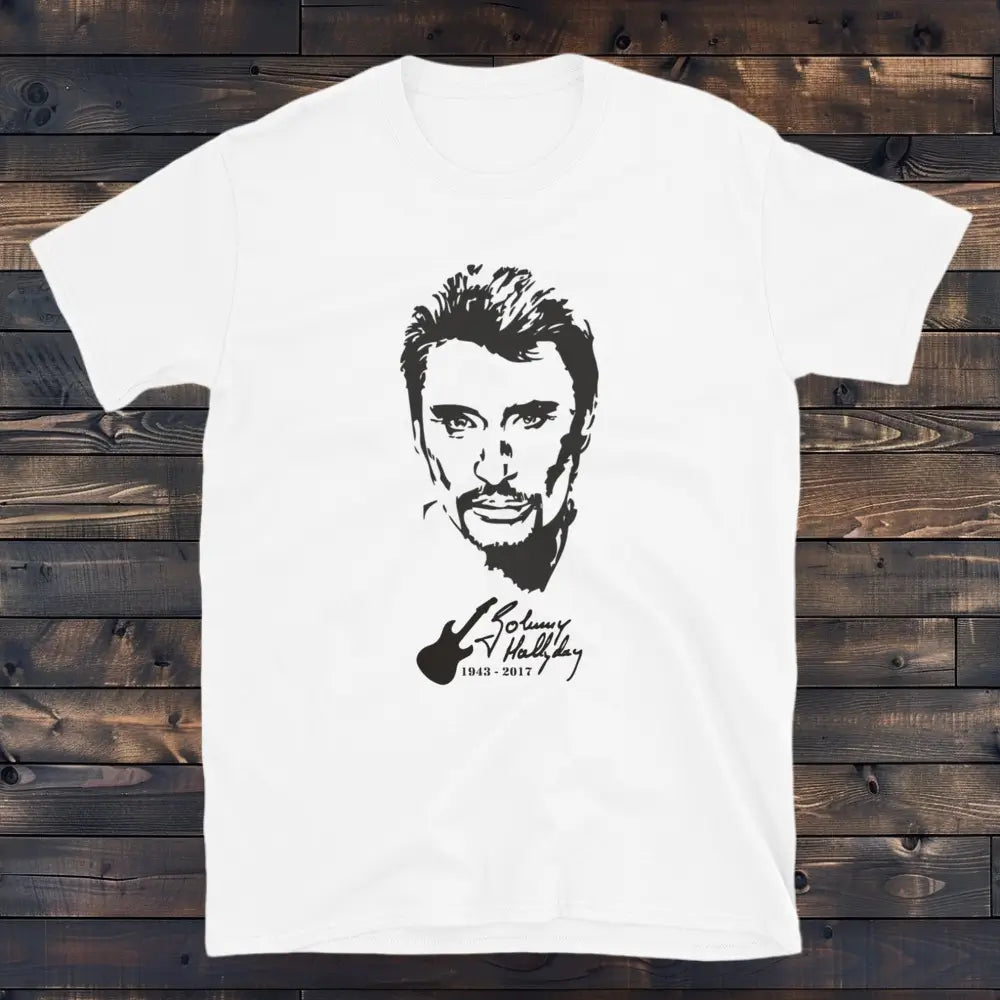 T-Shirt Johnny Hallyday Blanc – Image 2