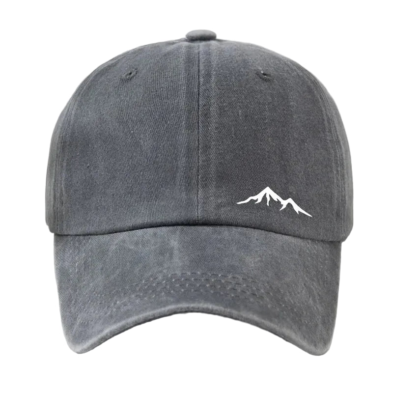Casquette Baseball Effet Délavé – Broderie Montagne – Image 5