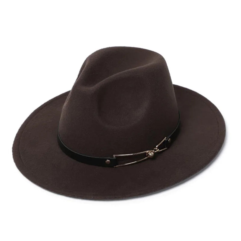 Chapeau Fedora Classy Chic Anneau Doré – Image 7