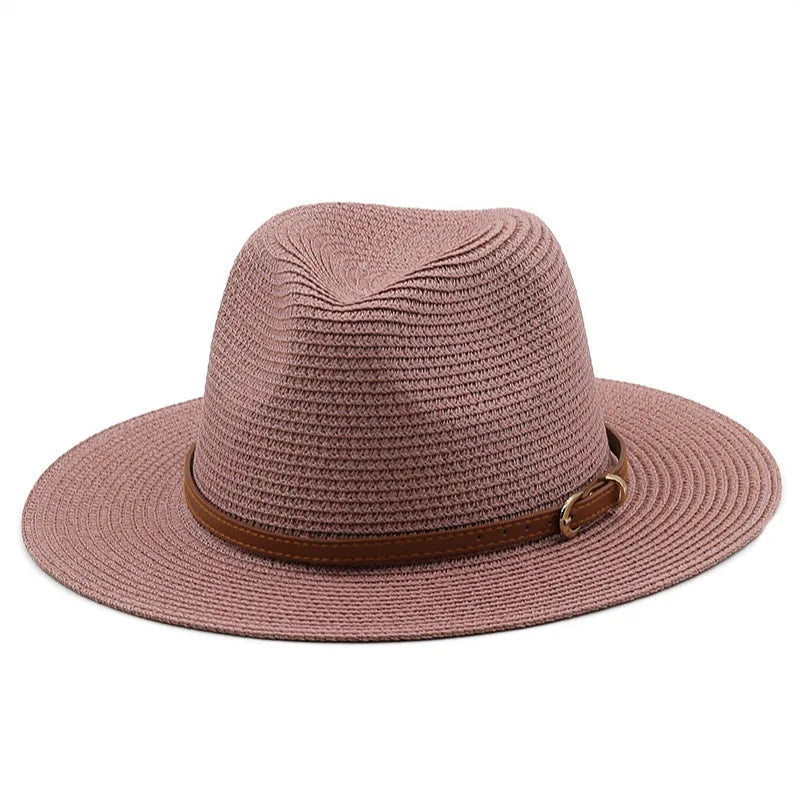 Chapeau Panama Couleur Unique – Image 2