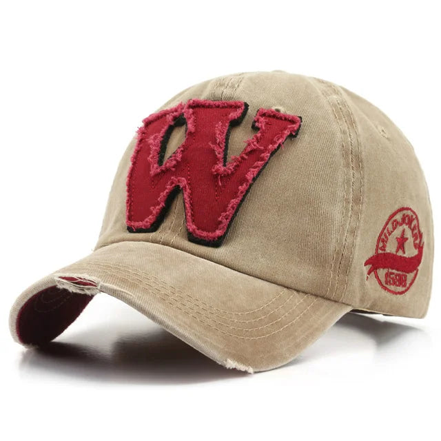Casquette Baseball Unisexe Vintage Lettre W – Westside – Image 4