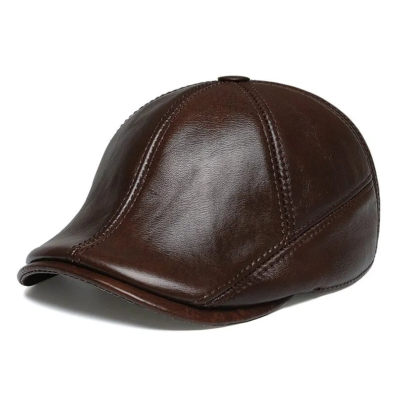 Béret en Cuir Homme - Cache Oreille – Image 2