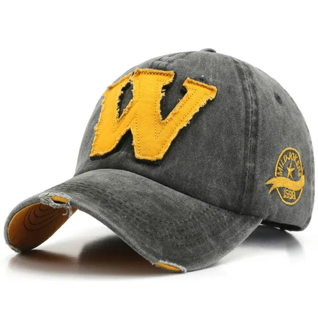 Casquette Baseball Unisexe Vintage Lettre W – Westside – Image 2