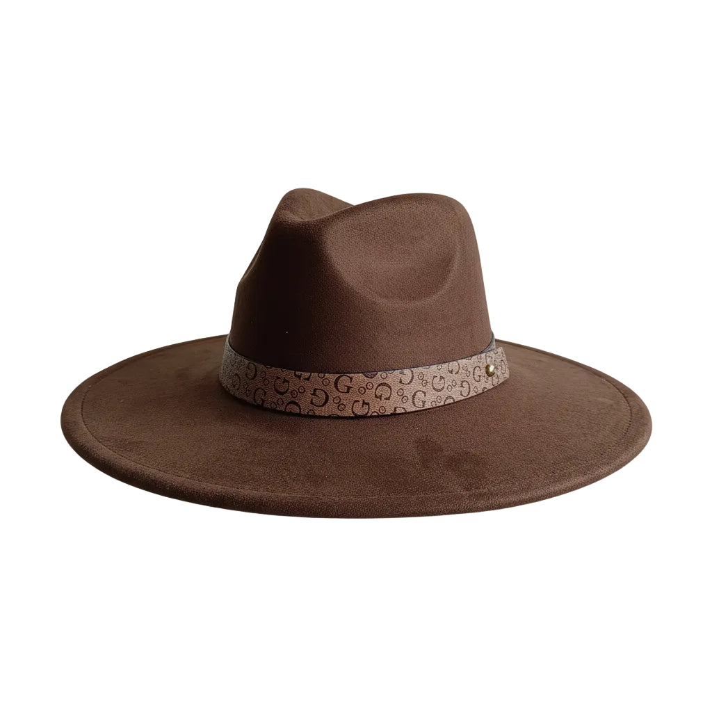 Chapeau Fedora Effet Suédine – Bandeau – Image 10