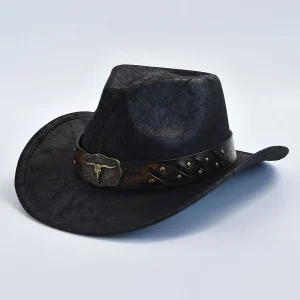 Chapeaux de cowboy western en similicuir